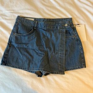 Zara Blue Denim Skort